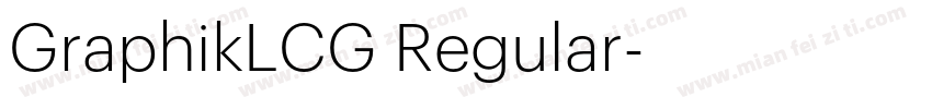 GraphikLCG Regular字体转换